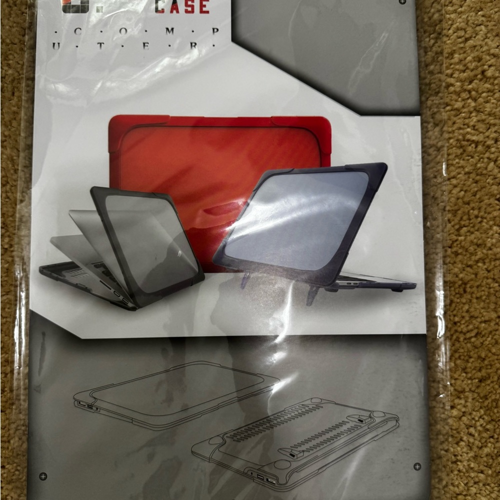 Grey laptop case